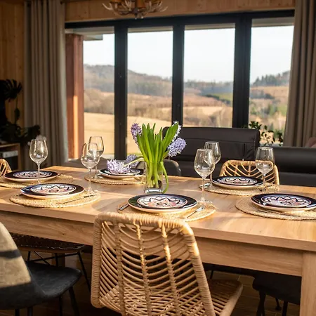 W Sercu Kotliny - Luksusowe 8 Osobowe Z Balia Opalana Drewnem I Widokiem Na Gory * Marcinow