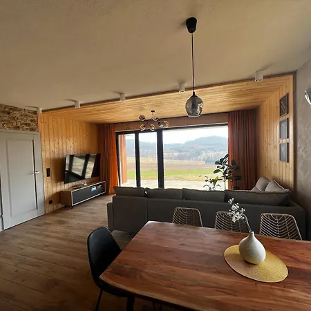 W Sercu Kotliny - Luksusowe 8 Osobowe Z Balia Opalana Drewnem I Widokiem Na Gory Marcinow