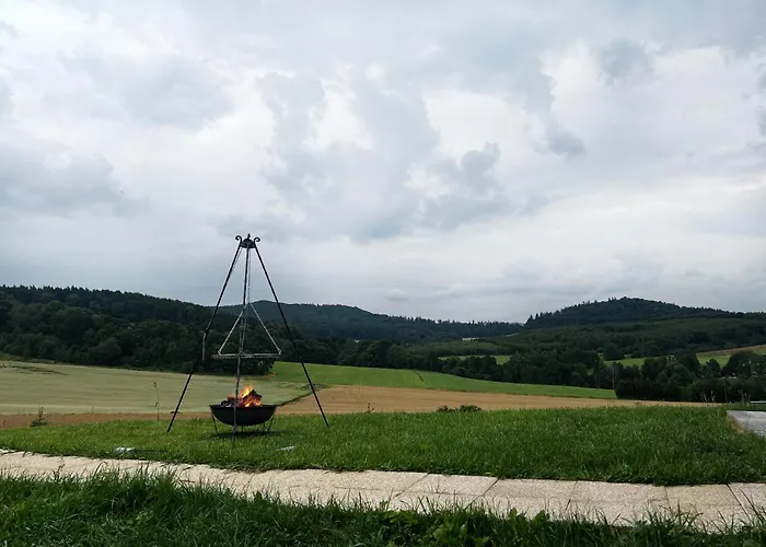 W Sercu Kotliny - Luksusowe 8 Osobowe Z Balia Opalana Drewnem I Widokiem Na Gory * Marcinow